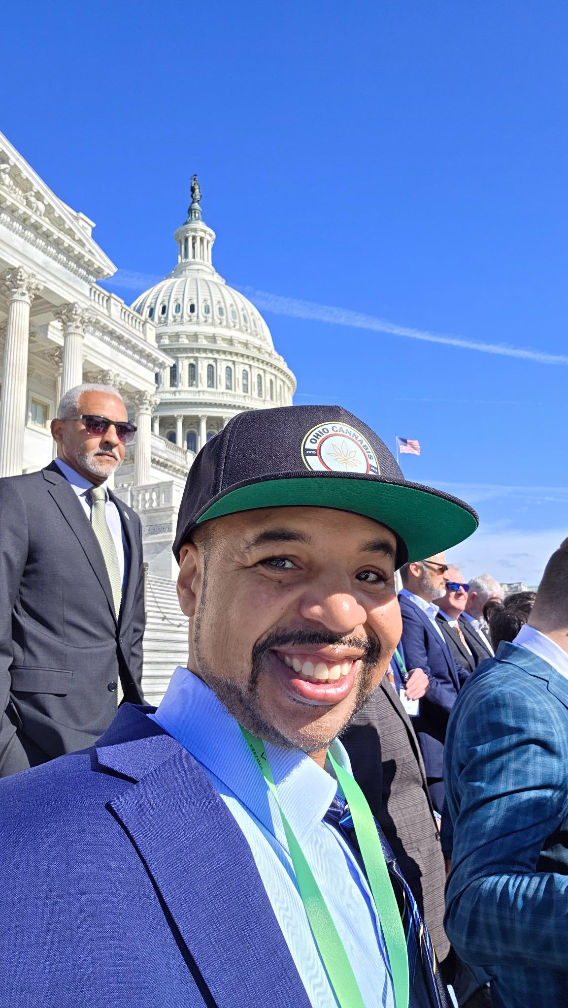 Anthony D. Riley outside the United States Capitol